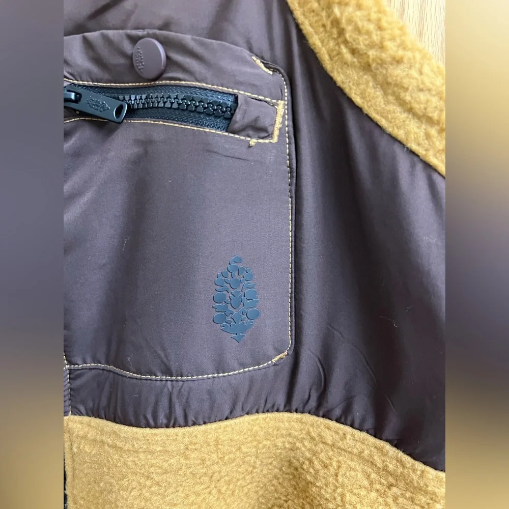 Free People Movement Hit the Slopes High Pile Fleece Snow Bibs Sz S - Picture 10 of 15